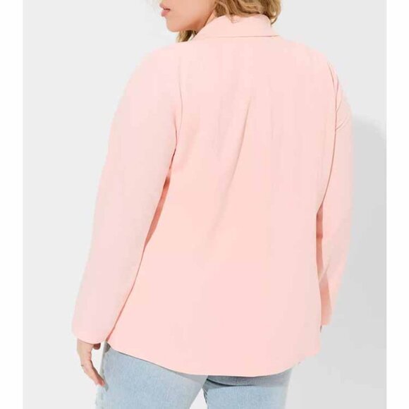Torrid Studio Blazer Womens 1 Shawl Collar Open Front Long Sleeve Jacket NWT - Picture 2 of 13